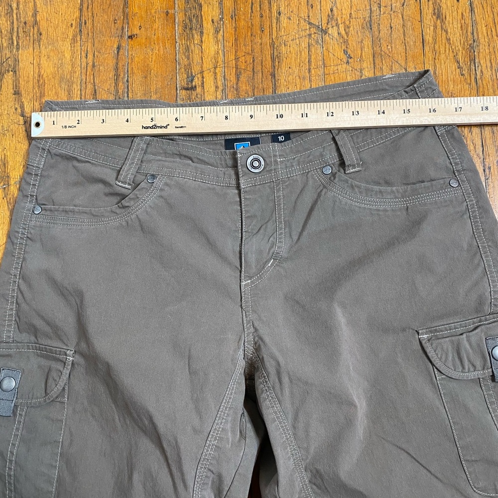 Kuhl Splash Vintage Patina Dye 11" Cargo Hiking Shorts Women’s Size 10 Gray - Picture 11 of 13